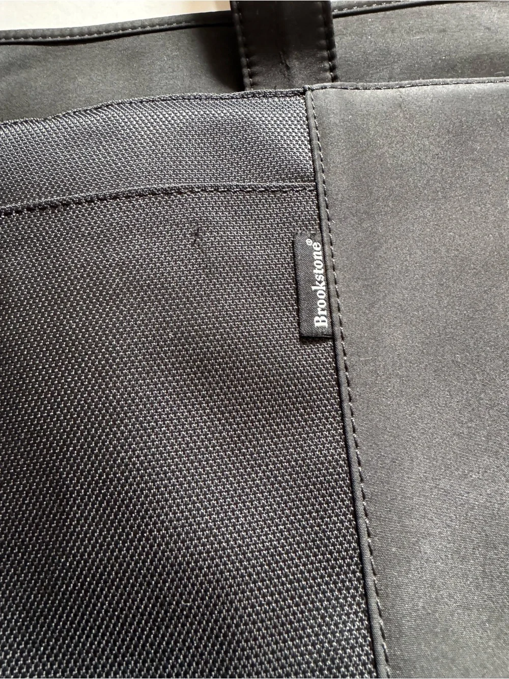 Brookstone Black Nylon Tote Bag